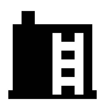 Fabrika Düz Vektör Simgesi