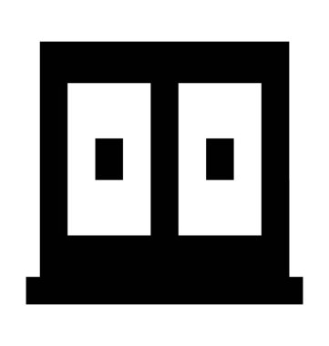 Giriş düz vektör simgesi