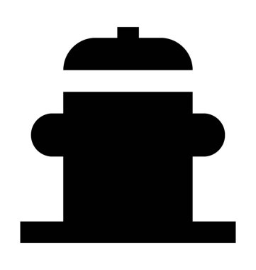 Su bomba düz vektör simgesi