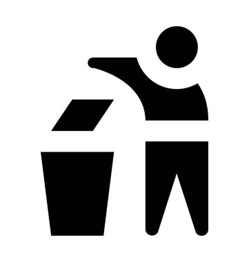 Temiz işareti düz vektör simge tutmak