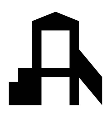 Eğlence Parkı düz vektör simgesi