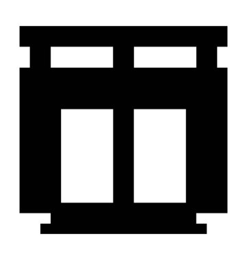 Depolama birimi düz vektör simgesi