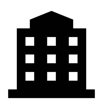 şehir düz vektör simgesi oluşturma