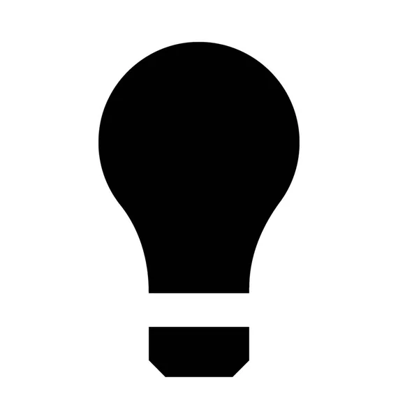 Лампочка Плоска Векторна Іконка — стоковий вектор