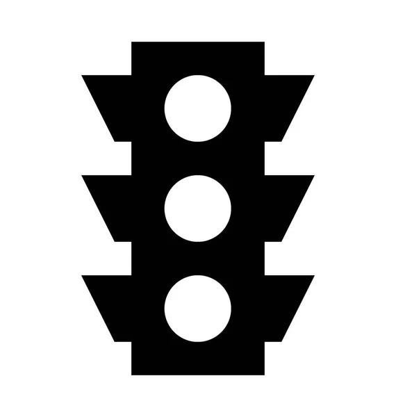 Символ Плоского Вектора Дорожных Сигналов — стоковый вектор