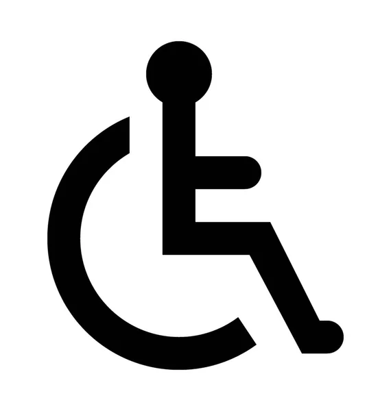 Handicap Flache Vektor Symbol — Stockvektor