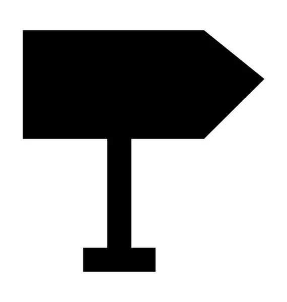 Signpost Icône Vectorielle Plate — Image vectorielle