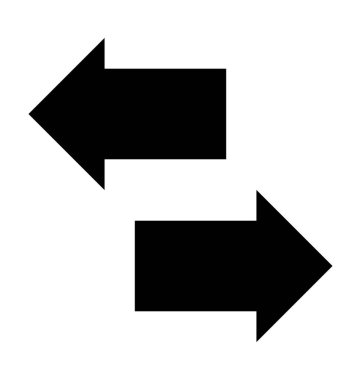 Veri paylaşımı düz vektör simgesi