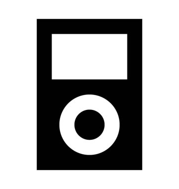 Düz vektör simge pod