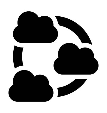 Ağ paylaşımı düz vektör simgesi