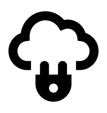 Internet Hub düz vektör simgesi