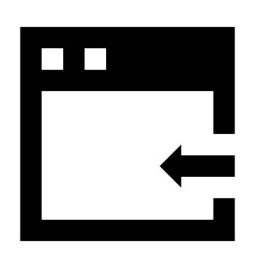 İçe aktarma veri düz vektör simgesi