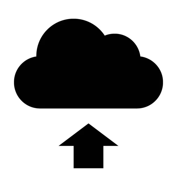 Flat Vector Icon Von Cloud Hochladen — Stockvektor