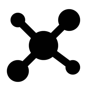 ağ düz vektör simgesi