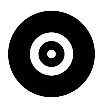 CD düz vektör simgesi