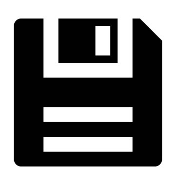 Disket düz vektör simgesi