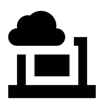 bulut bağlantı düz vektör simgesi