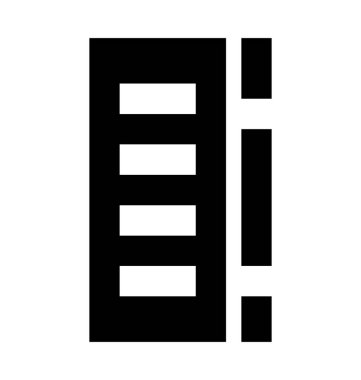 RAM düz vektör simgesi