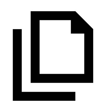 belge düz vektör simgesi