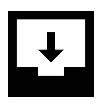 Ok düz vektör simgesi İndiriyor