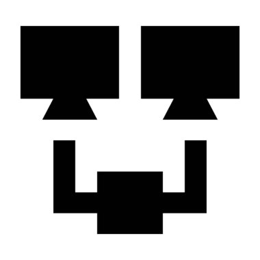 Bilgisayar ağ düz vektör simgesi