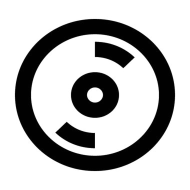 CD düz vektör simgesi