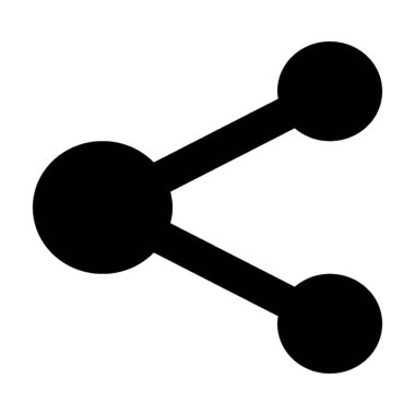 Düz Vektör Simgesini Paylaş