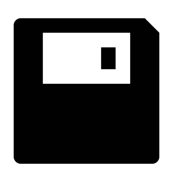 Floppy Flat Vector Icon — Stock Vector