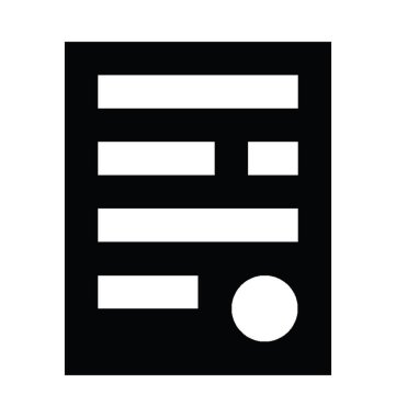 belge düz vektör simgesi 