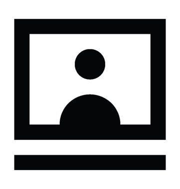 Öğretmen düz vektör simgesi 