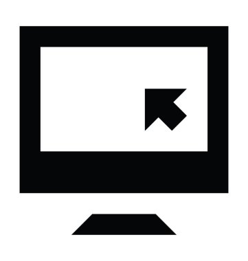 Düz vektör simgesini izle 