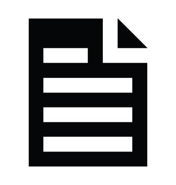 belge düz vektör simgesi 