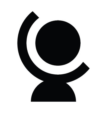 Tablo düz vektör simge 