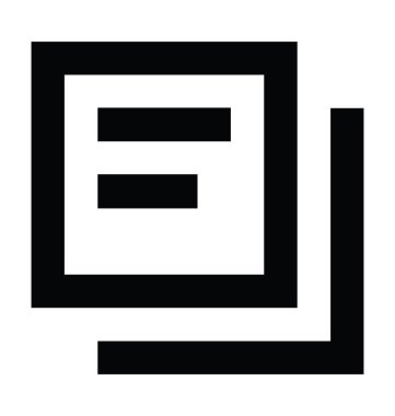 belge düz vektör simgesi 