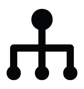 hiyerarşi düz vektör simgesi 