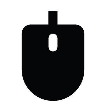 Bilgisayar fare düz vektör simgesi 