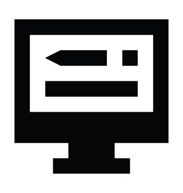 E öğrenme düz vektör simgesi 