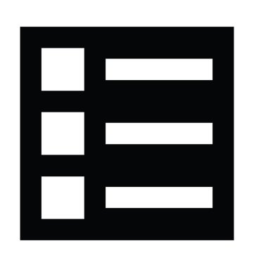 Kontrol Listesi Düz Vektör Simgesi 