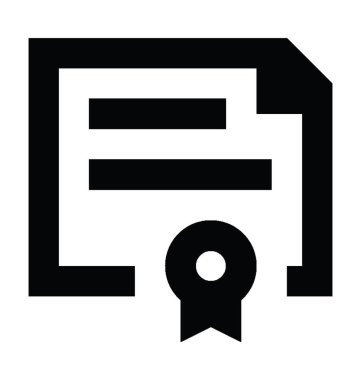 Derecesi düz vektör simgesi 