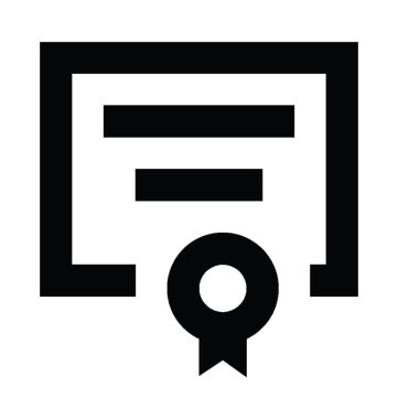 Derecesi düz vektör simgesi 