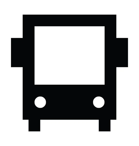 Bus Flat Vector Icon — Stock Vector