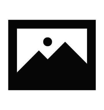 Manzara düz vektör simgesi 