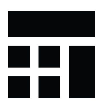 Düzen düz vektör simgesi 