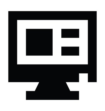 Düz vektör simgesini izle 