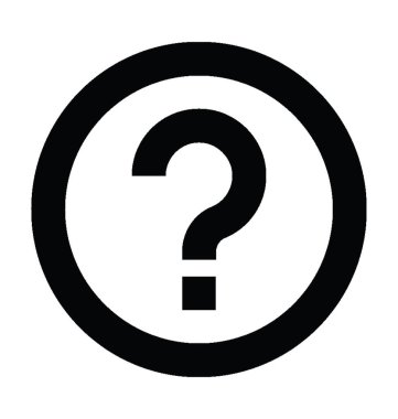 Soru formu düz vektör simgesi 