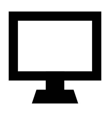 LCD düz vektör simgesi 