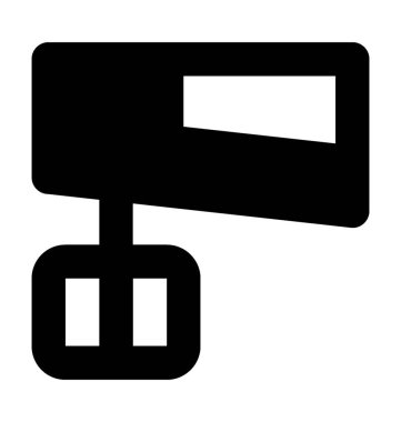 Yumurta çırpıcı düz vektör simgesi