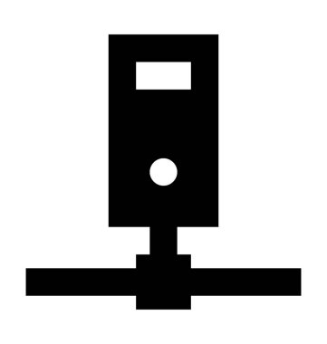 Sunucu Düz Vektör Simgesi