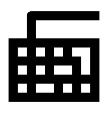 Klavye Düz Vektör Simgesi