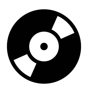 CD düz vektör simgesi